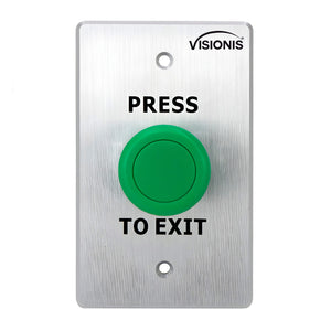 Green push to exit button for door access control VIS-7032 Visionis