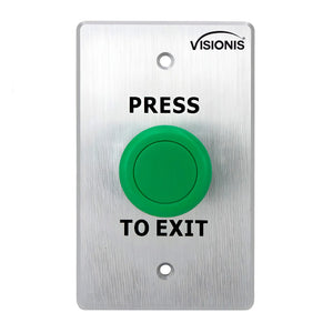 Green push to exit button for door access control VIS-7032 Visionis