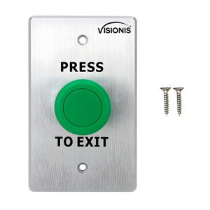 Green push to exit button for door access control VIS-7032 Visionis