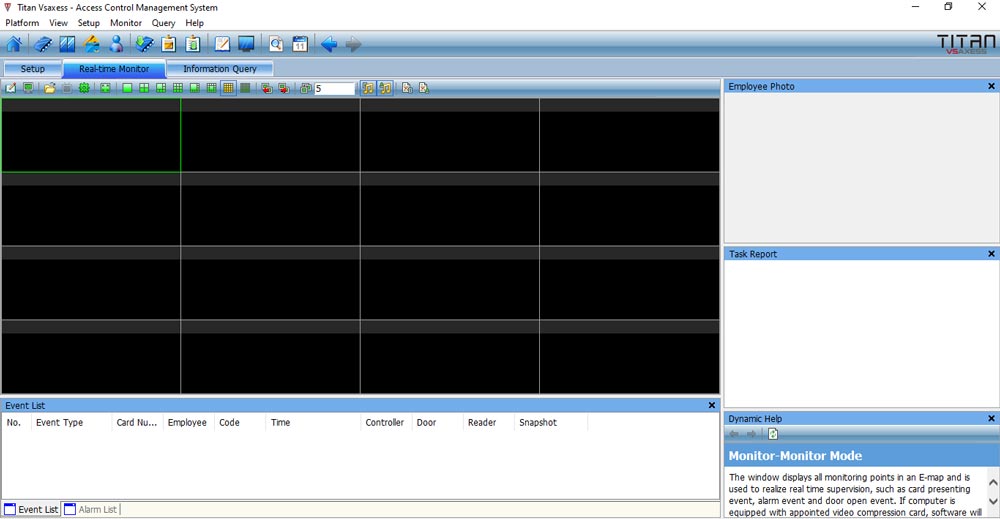 TITAN VSAXESS software for Access Control and Time and Attendance Management