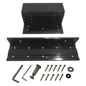 Z and L bracket for 1200 lbs electromagnetic lock - VIS-ZL1200-BL