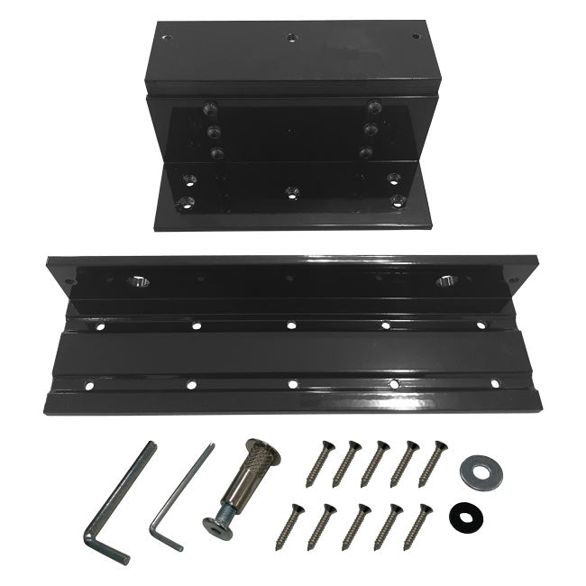 Z and L bracket for 1200 lbs electromagnetic lock - VIS-ZL1200-BL