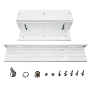 Z and L bracket for 600 lbs maglock - VIS-ZL600-WH