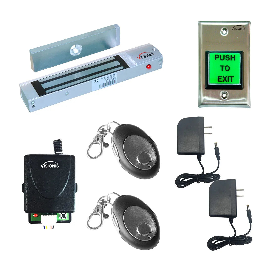 magnetic door lock with button release and wireless receiver - FPC-5006