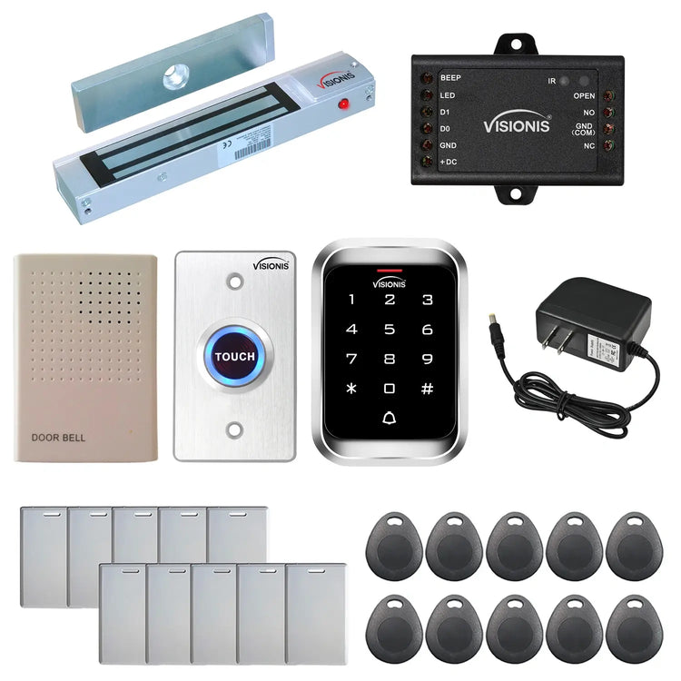 300 lbs magnetic door lock with keypad kit for door access control -  FPC-5098