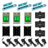 300 lbs Magnetic door lock door entry system with keypad card reader, push to exit button - FPC-5122