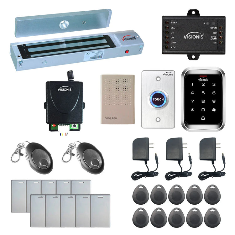 maglock door entry system with keypad card reader, RF transmitter and receiver - FPC-5146