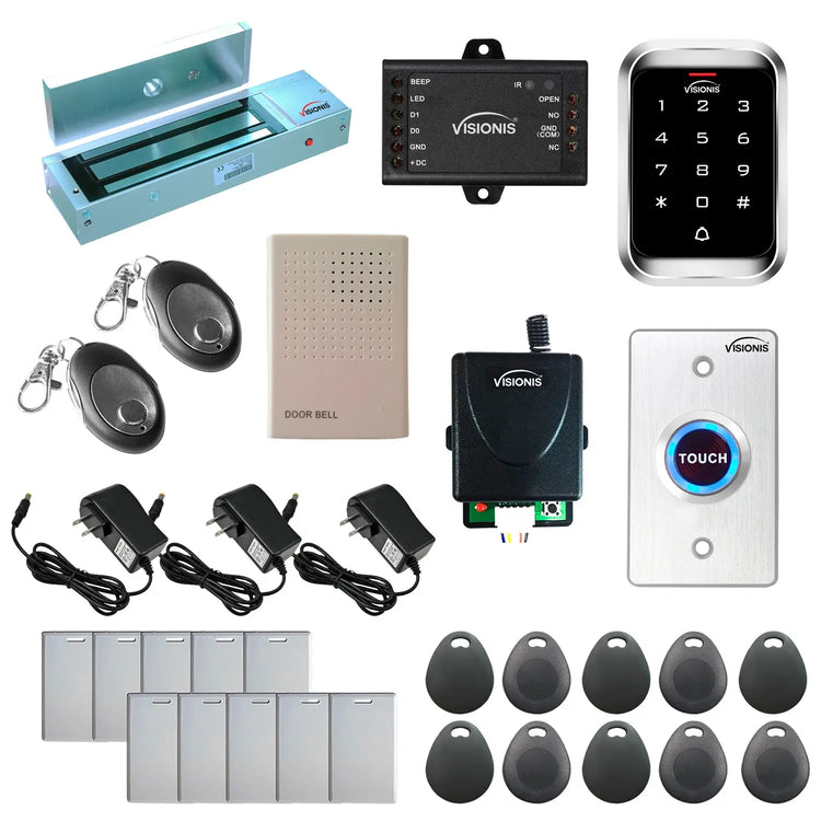 maglock door entry system with keypad card reader, RF transmitter and receiver - FPC-5147