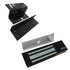 Magnetic door lock kit with 1200lb black electromagnetic door lock and ZL bracket. VIS-ML1200LED-BL FPC-5193 VISIONIS