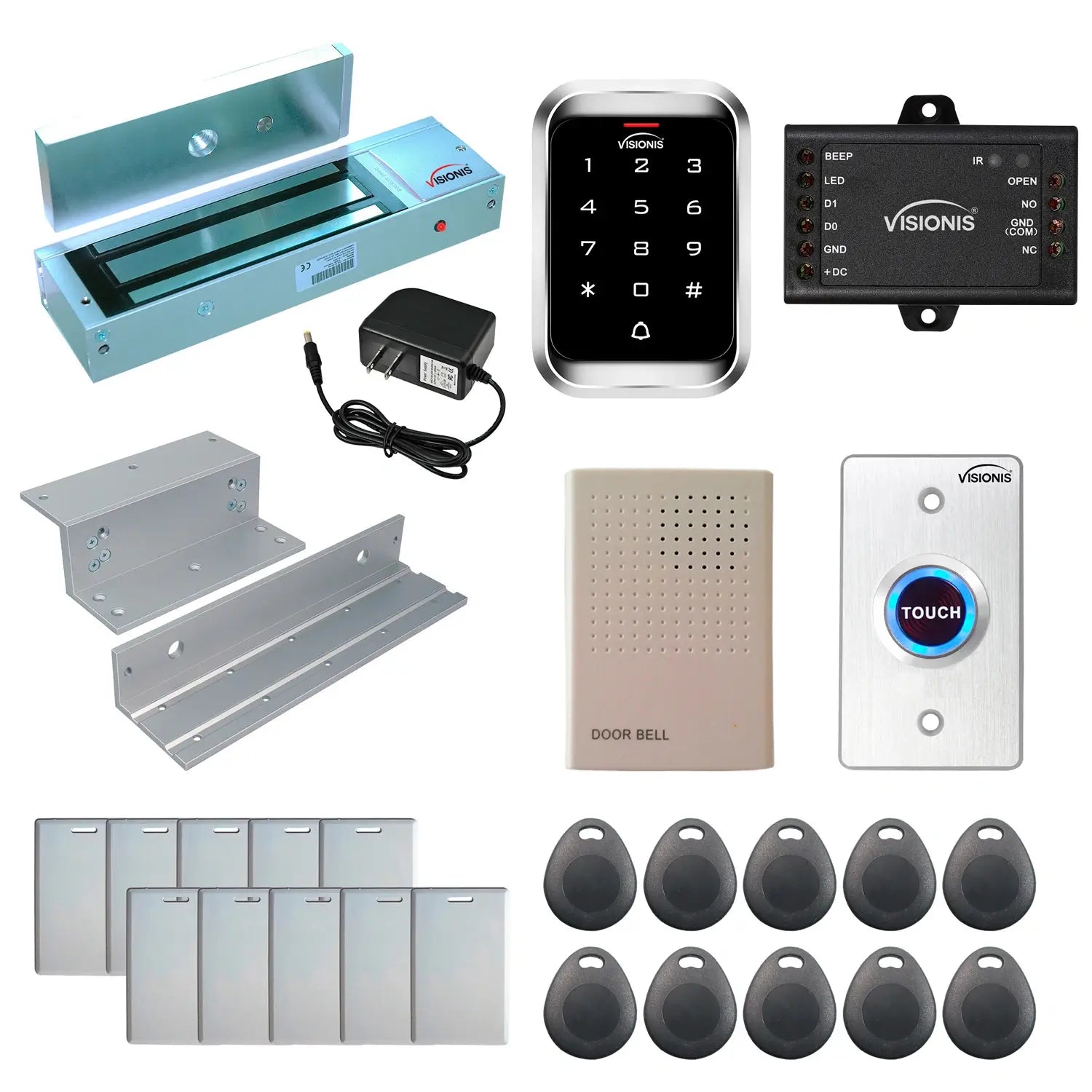 1200 lbs magnetic door lock with keypad kit for door access control -  FPC-5286-VS