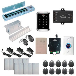 600 lbs magnetic door lock door entry system with keypad card reader, RF transmitter and receiver - FPC-5292