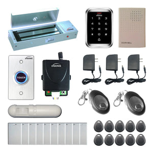 1200 lbs Maglocks with keypad card reader, push to exit button, motion sensor - FPC-5296