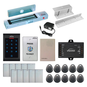 300 lbs Maglocks with keypad card reader, push to exit button - FPC-5323