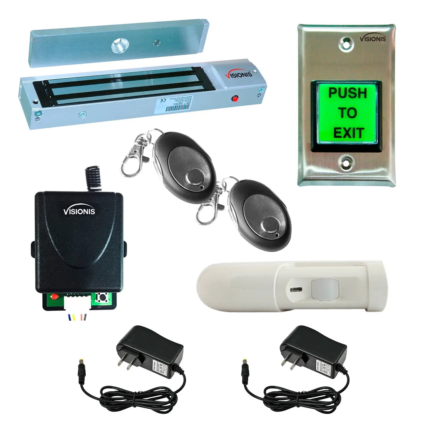 maglock with button release with RF transmitter and receiver - FPC-5355