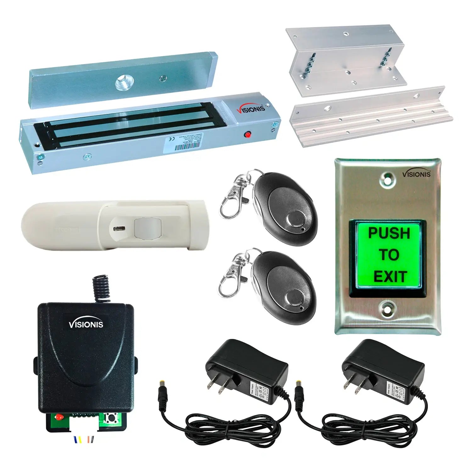 maglock with button release with RF transmitter and receiver - FPC-5358