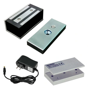 Cabinet Magnetic Lock  + U Bracket for Glass Door + Power Supply - FPC-5372