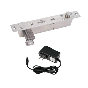 Electric Bolt Lock 2,600lbs With Key Cylinder and LED - FPC-5387