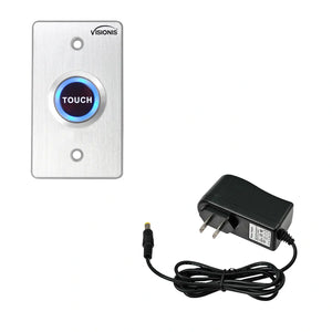 Pack of 2 Touch Request To Exit Button with Power Supply - VIS-7005 Visionis