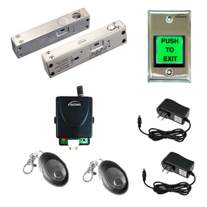 Electric drop bolt lock and RF wireless transmitter and receiver - FPC-5441