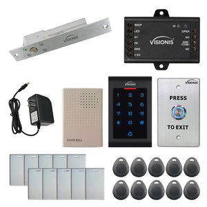 Stand alone card access system with electric deadbolt, keypad card reader - FPC-5541