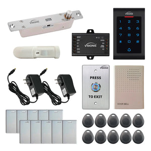 Standalone access control system with electric drop bolt lock, keypad, motion sensor - FPC-5553