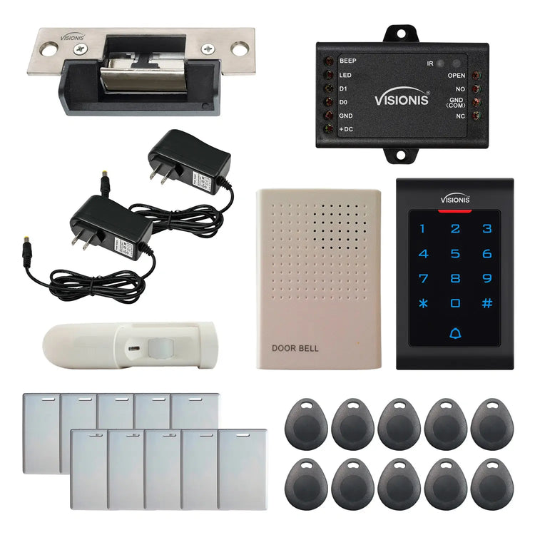 Electric door strike with keypad card reader, motion sensor - FPC-5560