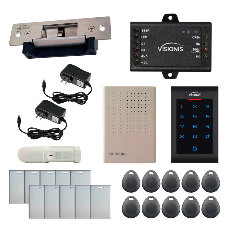 Electric door strike with keypad card reader, motion sensor - FPC-5561