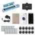 Standalone access control with 300 lbs maglocks, keypad card reader, push to exit button - FPC-5588