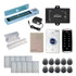 Standalone access control with 600 lbs maglocks, keypad card reader, push to exit button - FPC-5593