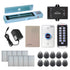 Standalone access control with 600 lbs magnetic door lock, keypad card reader, push to exit button - FPC-5640