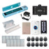 Standalone access control system with 600 lbs maglock, keypad card reader, push to exit button - FPC-5641