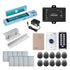 Standalone access control system with 300 lbs maglock, keypad card reader, push to exit button - FPC-5641-A