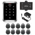 standalone keypad access control with power supply and key tags - FPC-5664
