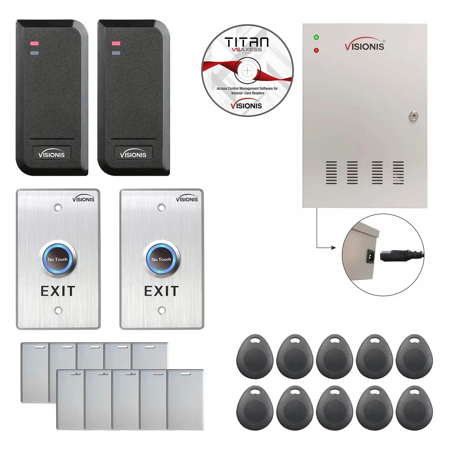 Commercial building access control systems with card readers, exit buttons, software - FPC-6130