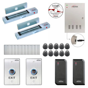 Commercial building access control systems with 300 lbs maglocks, card readers, software - FPC-6131