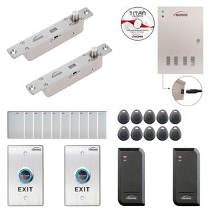 Commercial building access control systems with electric drop bolt lock​, Software, card reader and controller - FPC-6156