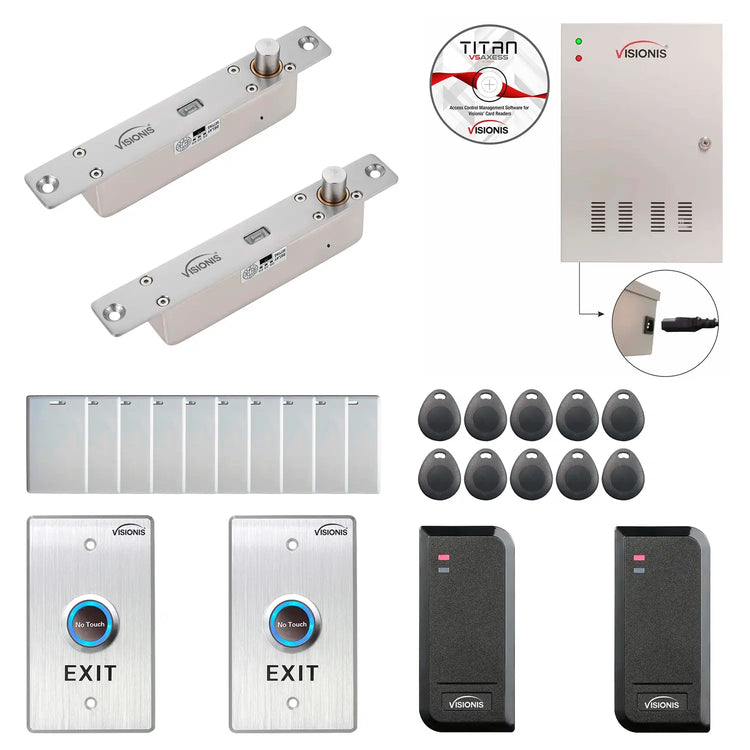 Commercial building access control systems with electric drop bolt lock​, Software, card reader and controller - FPC-6156