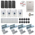 Card access control systems with 1200 lbs Maglocks, card readers, exit buttons, management software - FPC-6208