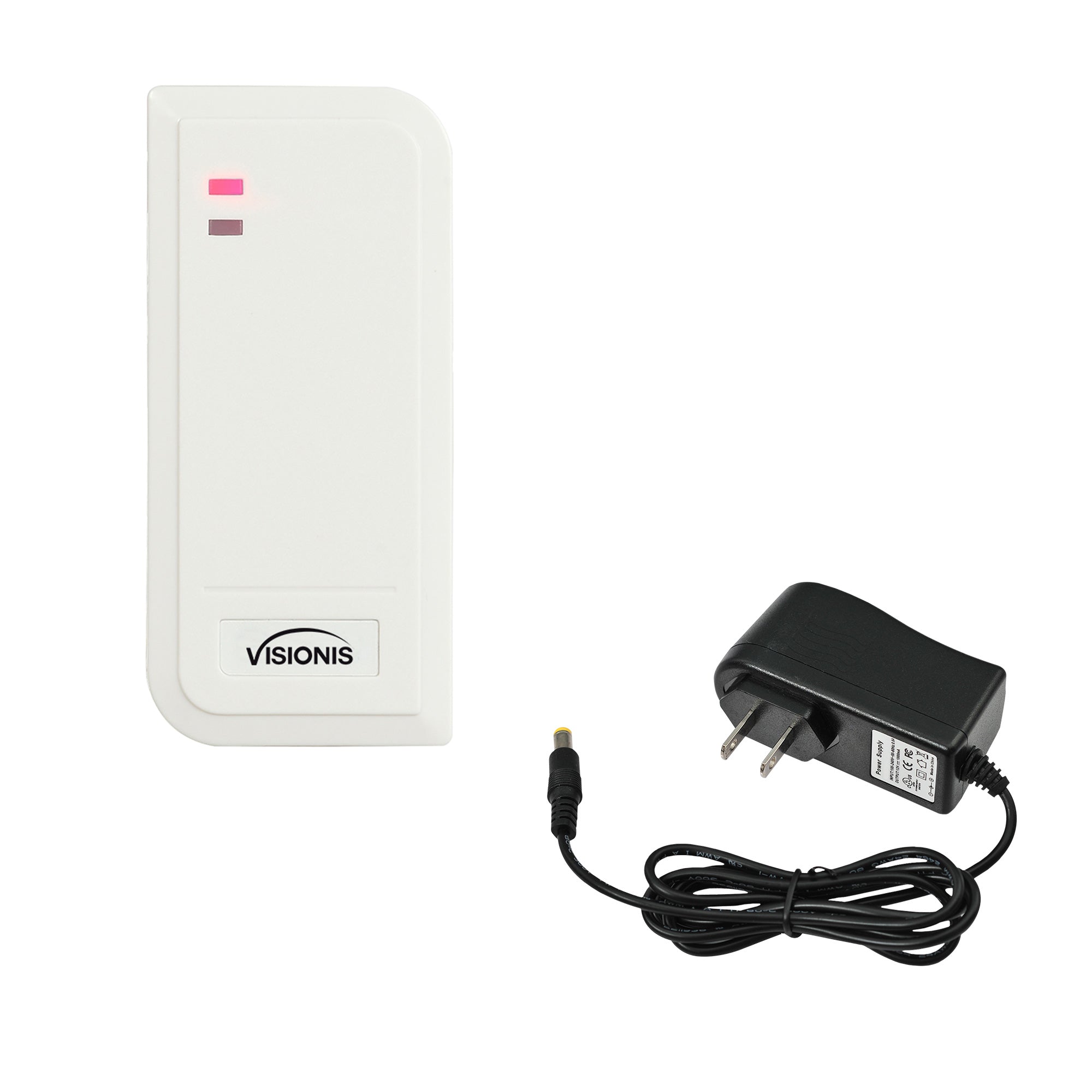 Outdoor Card Reader for Access Control VIS-3101. White Color. Rated IP66. Only Compatible with Wiegand 26 Bit + Power Supply Included - FPC-6437 Visionis