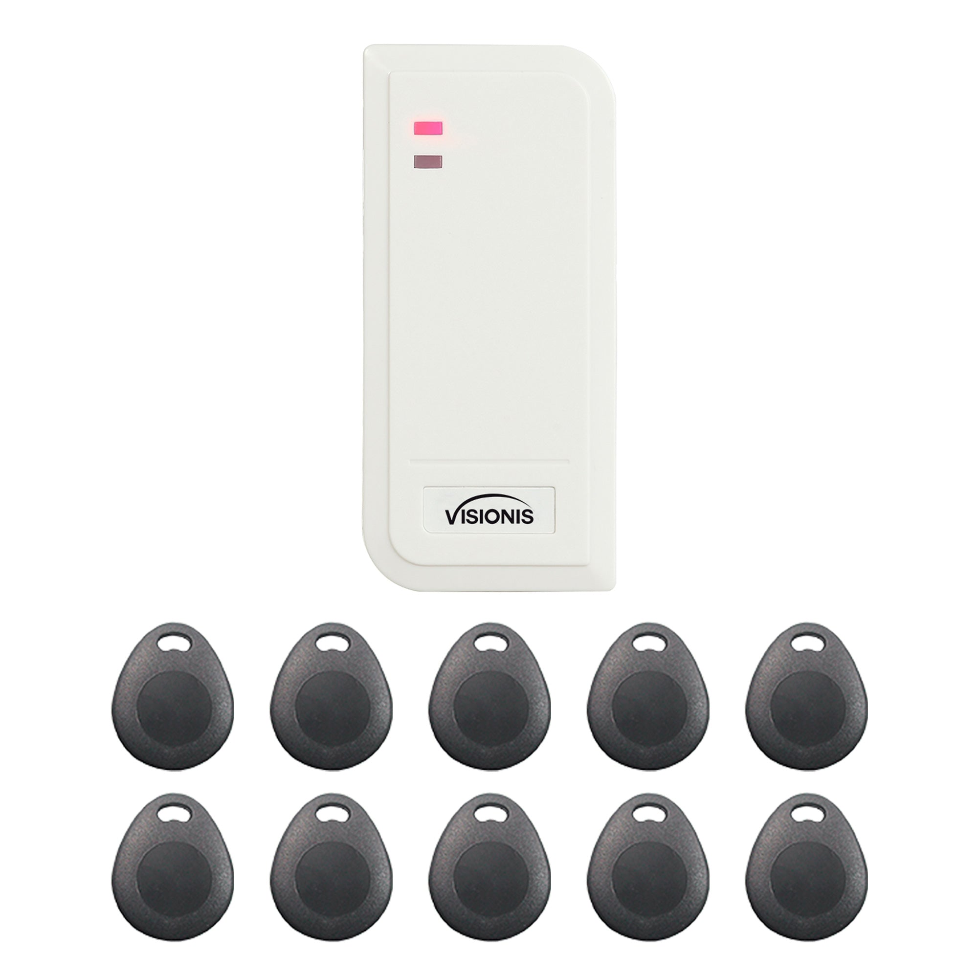 Proximity card reader. Wiegand 26 Bit + Pack Of 10 Proximity Key Tags - FPC-6439