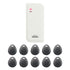 Proximity card reader. Wiegand 26 Bit + Pack Of 10 Proximity Key Tags - FPC-6439