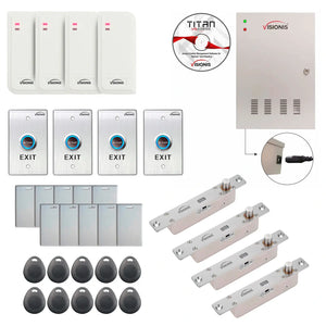 Commercial building access control systems with electric drop bolt lock​​, Software, card reader and controller - FPC-6562