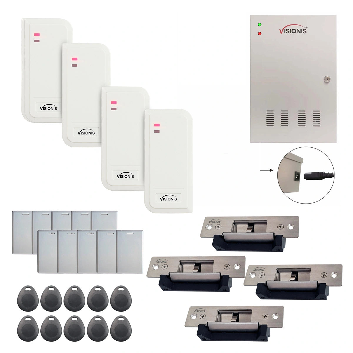 Business access control systems with Electric Door Strikes, card reader,  software - FPC-6570