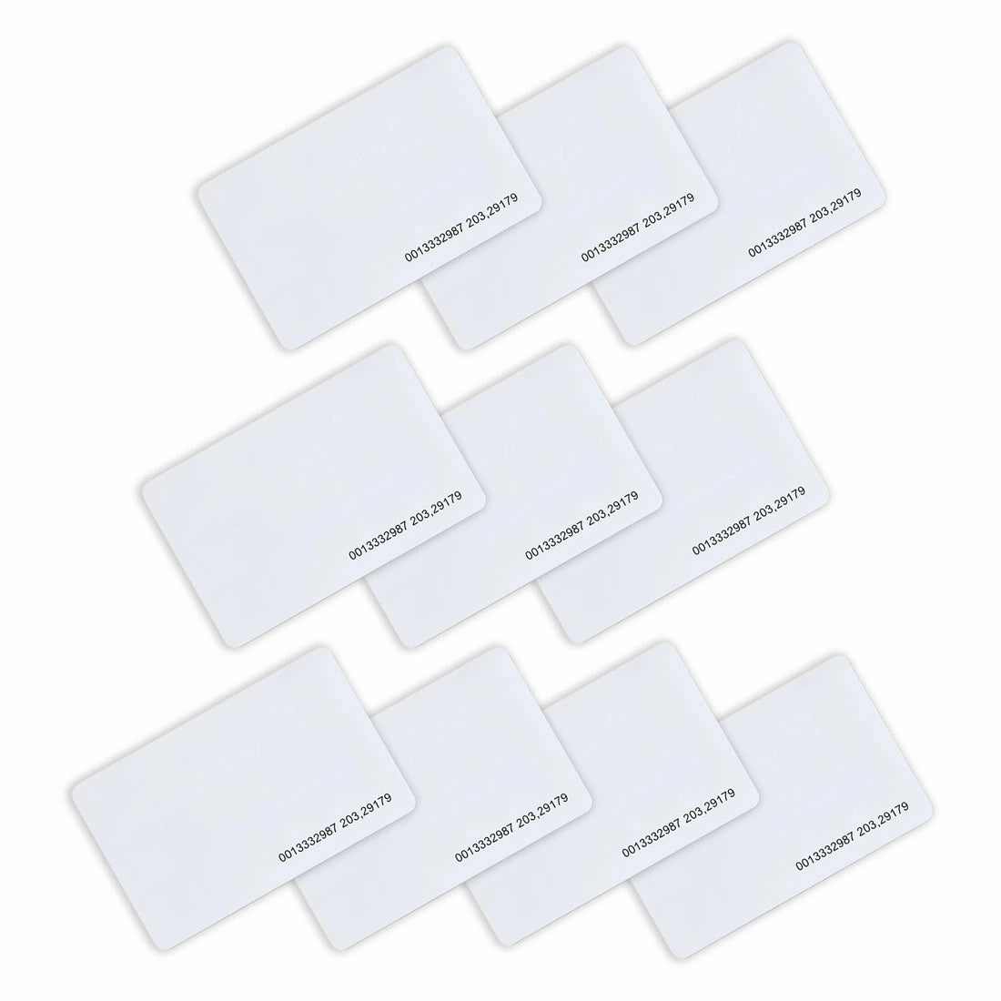 Pack of 10 Contactless RFID EM MIFARE Proximity Entry Card VIS-PROXCARD-COMBO for Access Control. Printable, Thin 0.83mm. 125Khz and 13.56Mhz TK4100 - FPC-7272 Visionis
