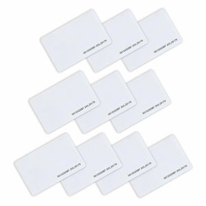 Pack of 10 Contactless RFID EM MIFARE Proximity Entry Card VIS-PROXCARD-COMBO for Access Control. Printable, Thin 0.83mm. 125Khz and 13.56Mhz TK4100 - FPC-7272 Visionis