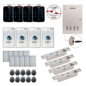 Building access control systems with electric bolt lock, controller box, keypad and card reader - FPC-7309