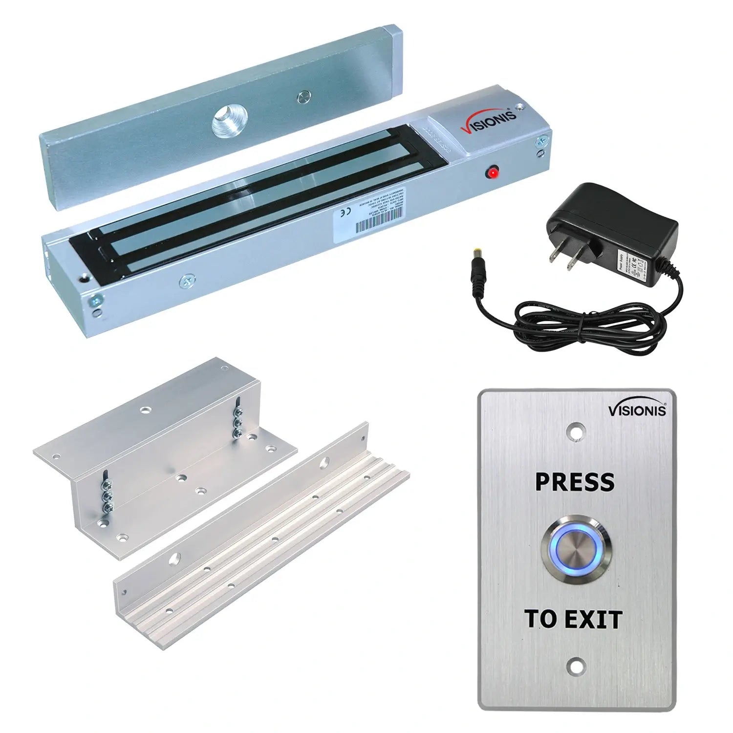 600 lbs Maglocks kit with push to exit button - FPC-7320