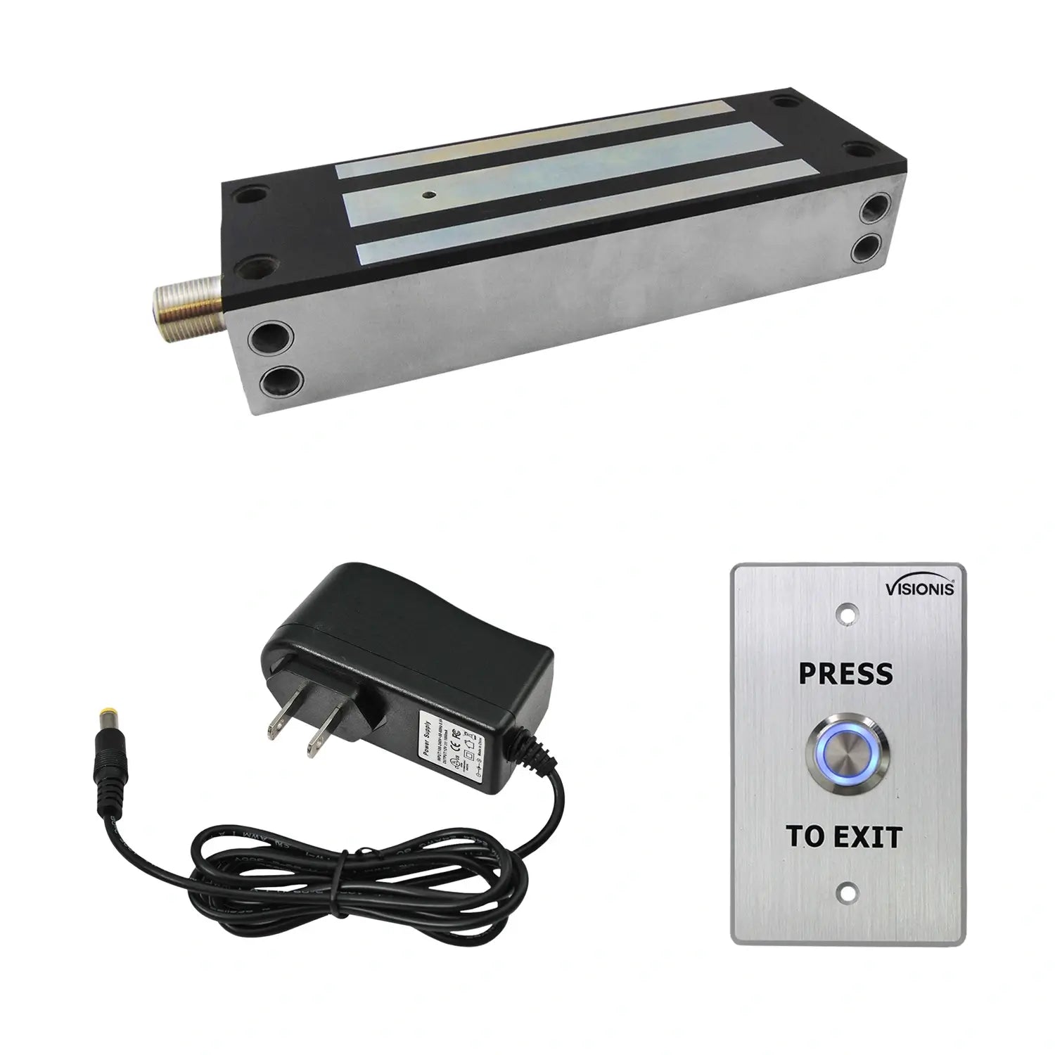 1500 lbs gate maglock kit with button release - FPC-7333