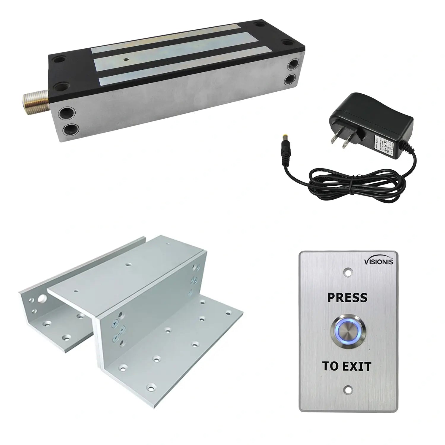 1500 lbs gate maglock kit with button release - FPC-7335