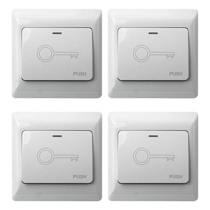 Pack of 4 Push to exit buttons for door release - VIS-7030 Visionis